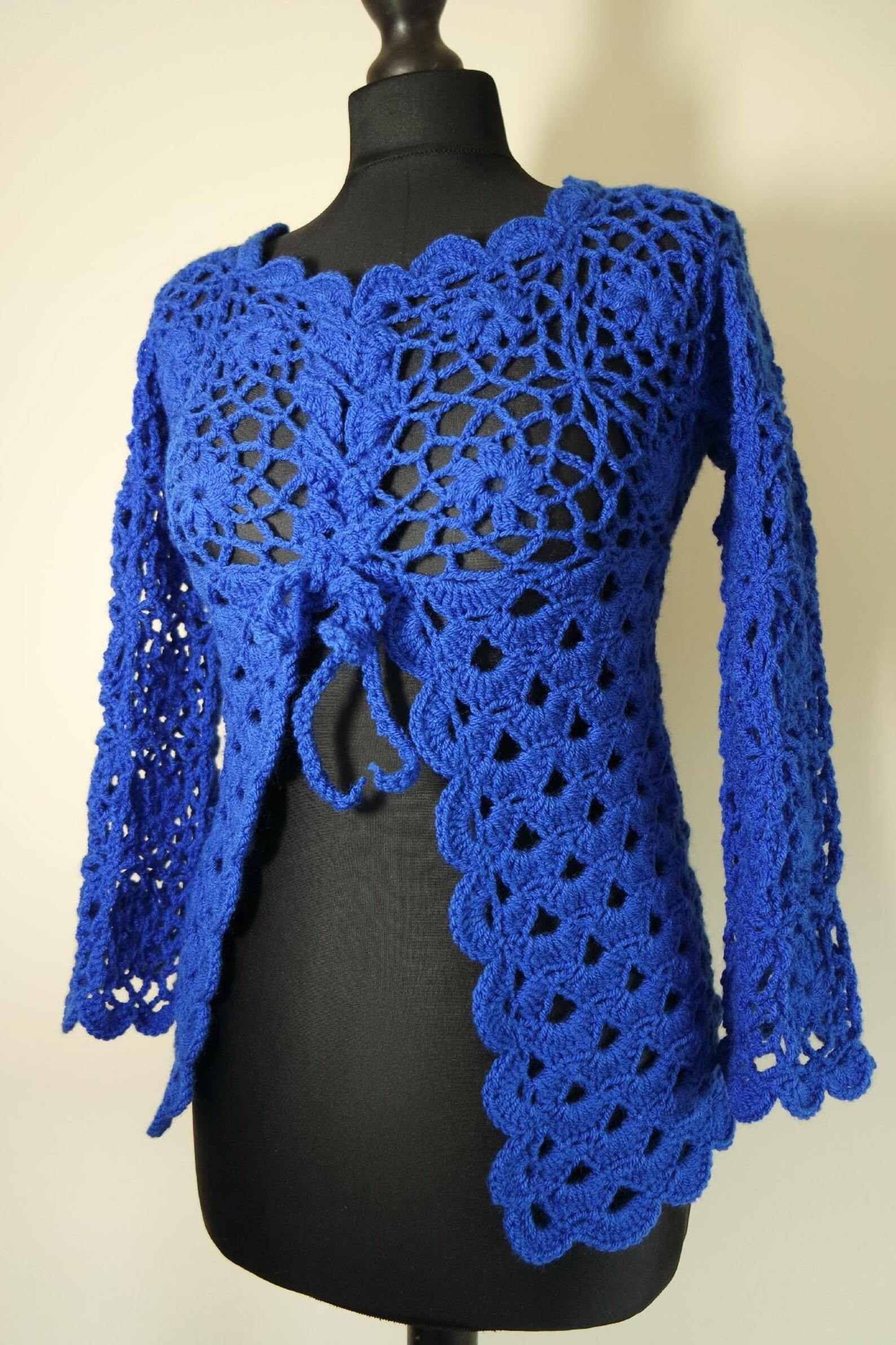 Crochet Flower Jacket All Sizes Pattern Pdf 139 Etsy Ireland
