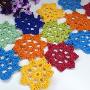 couverture de fleurs colorées au crochet, afghan, motif de tapis pdf + vidéo