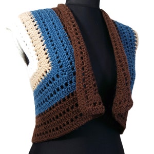 easy crochet bolero for beginners all sizes pattern pdf tutorial + Video