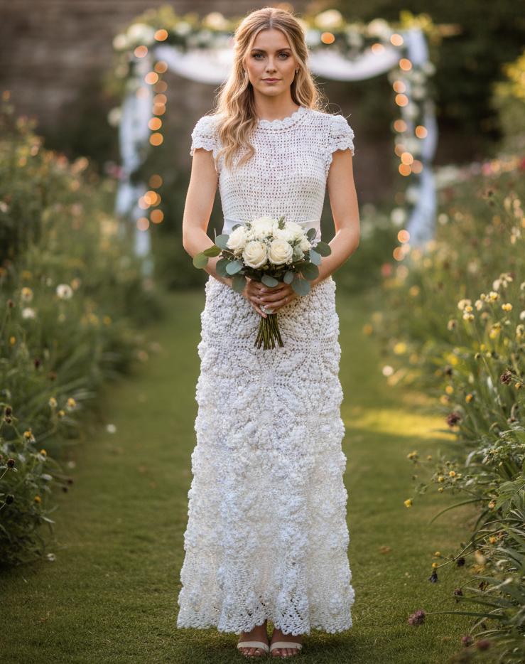 crochet wedding dress tutorial I made a crochet wedding dress using the Irish lace crochet technique. This  is one of the most detailed crochet dresses I have made so far, as it is my  first time using the Irish lace technique. I am