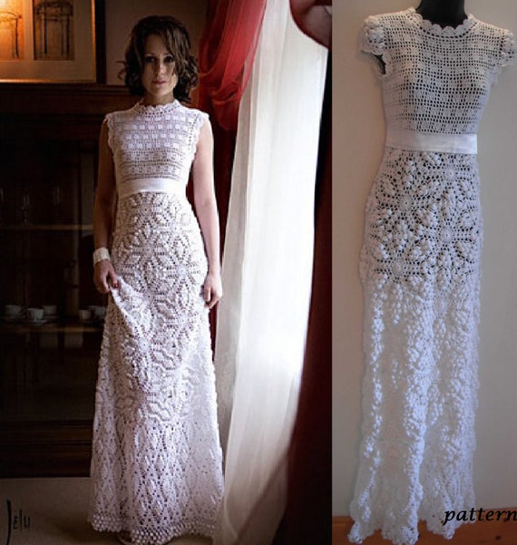 Crochet wedding dress pattern pdf Crochet Pattern