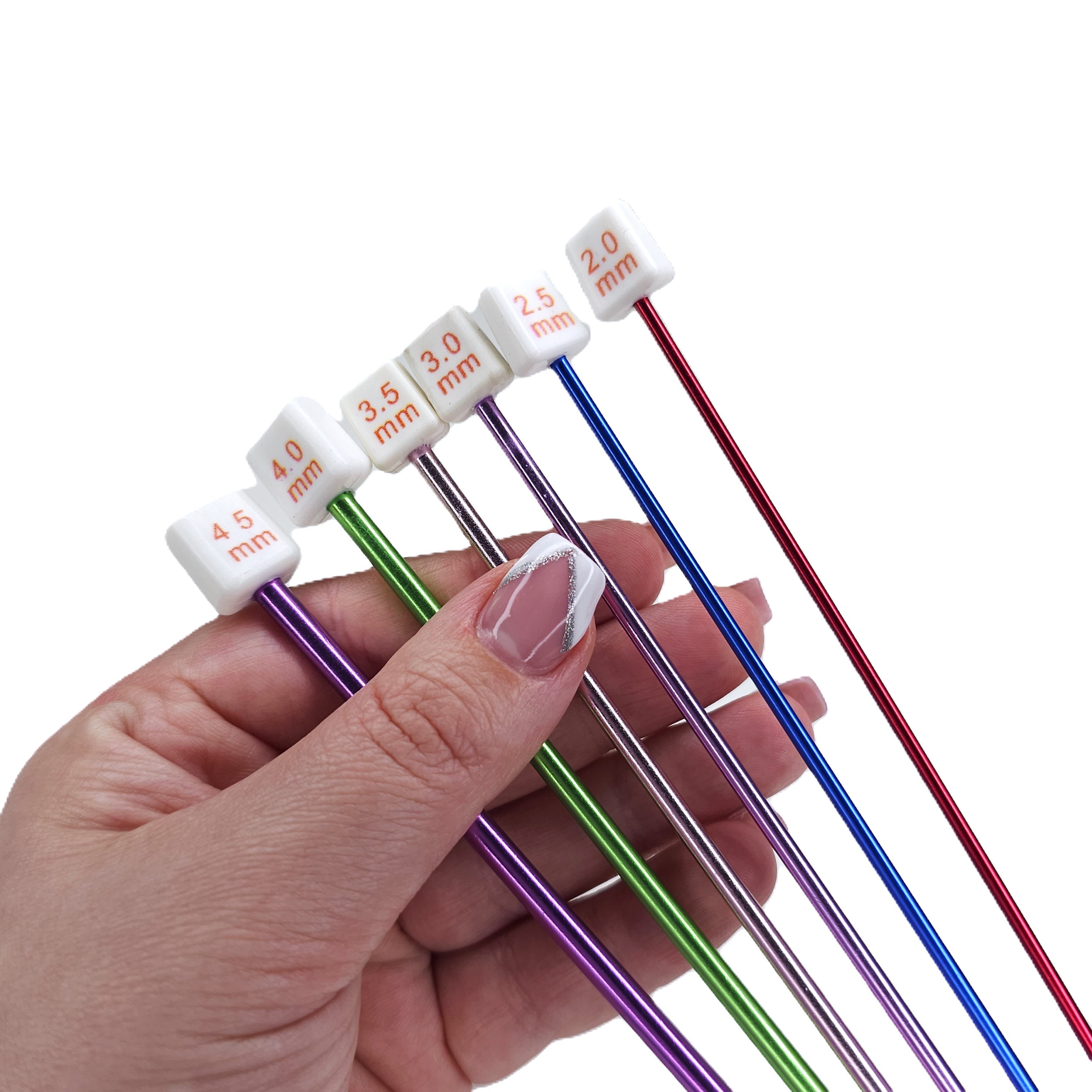 14 Pezzi Set Uncinetti Al Multicolore, Kit Ferri Maglieria 2mm-10mm