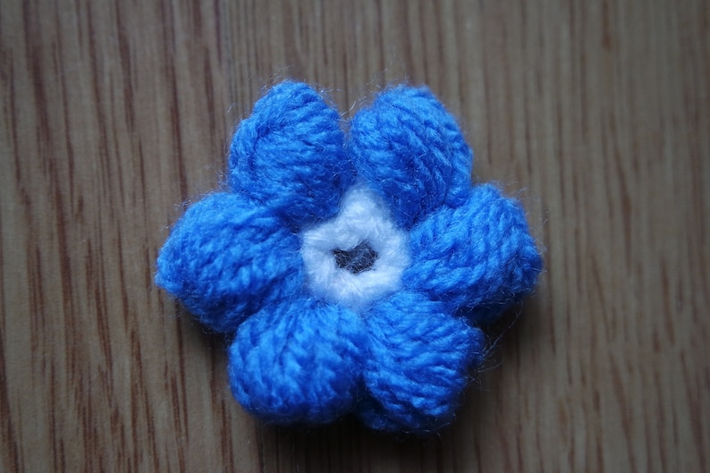Crochet blanket, Puff flowers, Pattern, PDF, English image 3