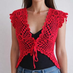 Crochet Pattern PDF + Video – “Red Jacket”