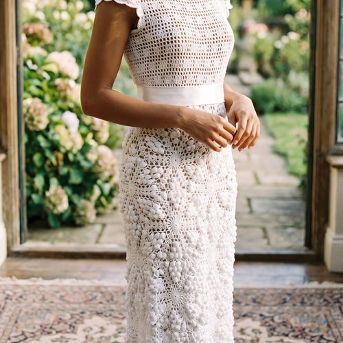 Crochet Wedding Dress Pattern Pdf + Video - Etsy