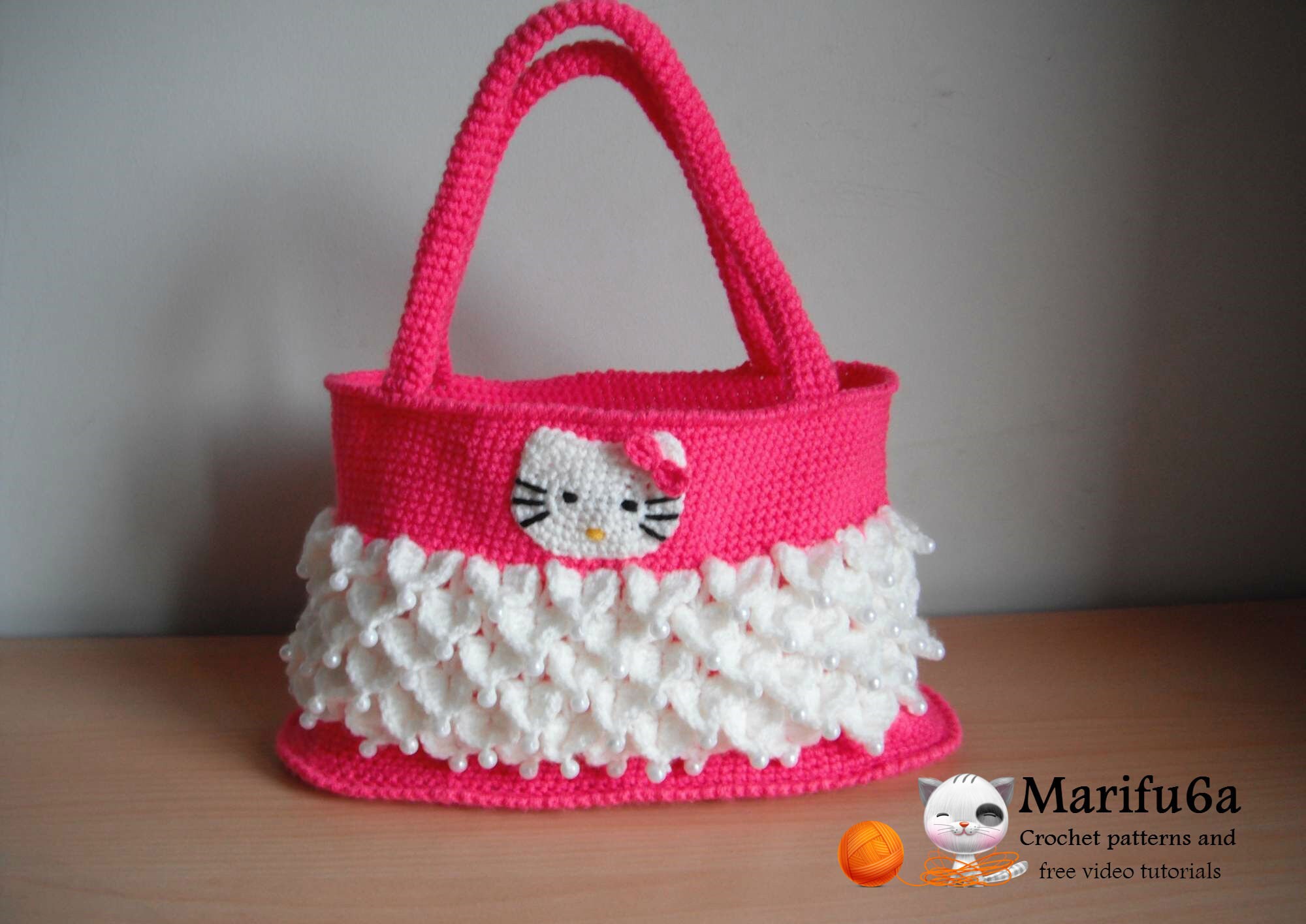 crochet hello kitty bag