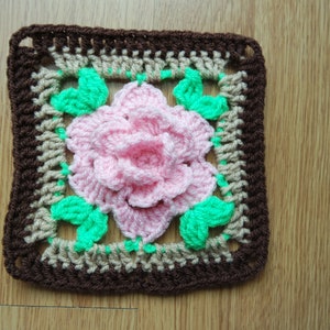 Crochet blanket, roses blanket, flowers blanket , Pattern, PDF, English image 4