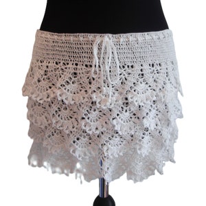 crochet ruffle skirt pattern pdf tutorial + Video