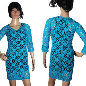 Crochet pattern flowers dress tunic pdf + Video