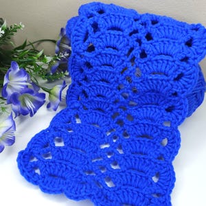 Easy fan stitch scarf perfect pattern for beginners + Video