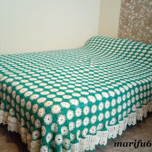 Crochet pattern daisy  afghan blanket tutorial + Video