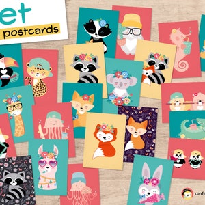 Coffret CARTES POSTALES // 22 cartes postales