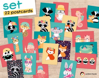 POSTKARTEN-Set // 22 Postkarten