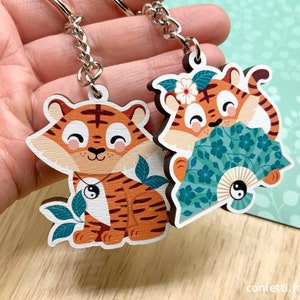 Schlüsselanhänger mit niedlichem Tiger