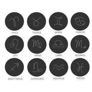 Zodiac Signs SVG Bundle,  Zodiac Clipart, Horoscope SVG