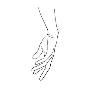 Hands Line Art Hands Svg Silhouette For Cricut Hand Drawn Etsy