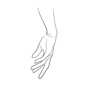 Hands Line Art Hands Svg Silhouette For Cricut Hand Drawn Etsy