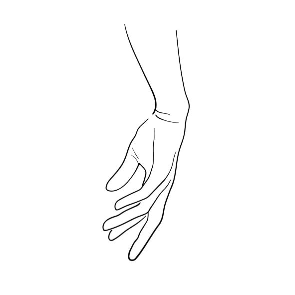 Black And White Hands Svg Hand Line Art Drawing Hand Poster Etsy