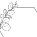 Цветочный венок Svg Половина венка Svg Венок Svg Цветочная - Etsy