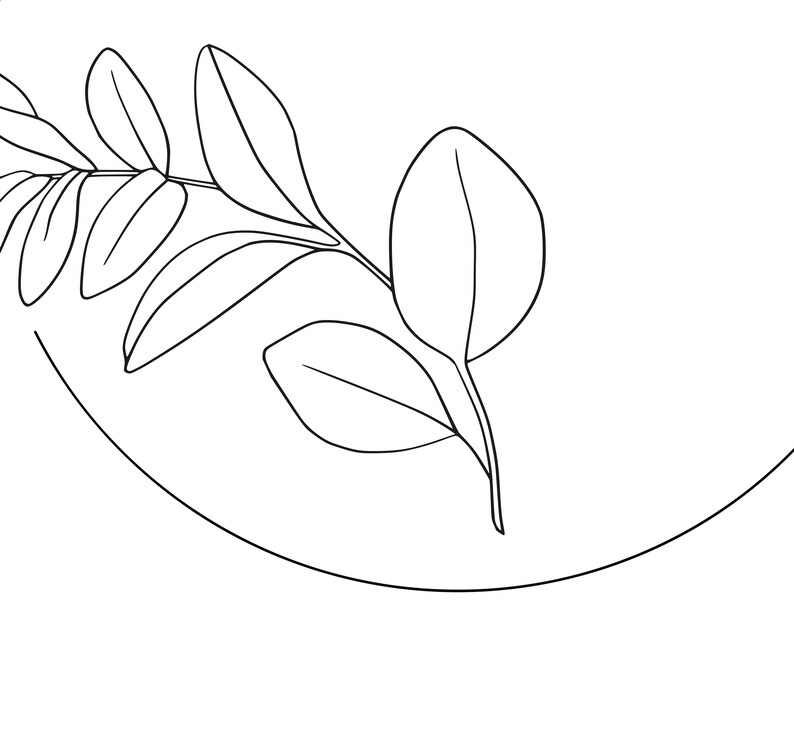 Floral Frame Svg Floral Leaf Svg Floral Wreath Svg Etsy