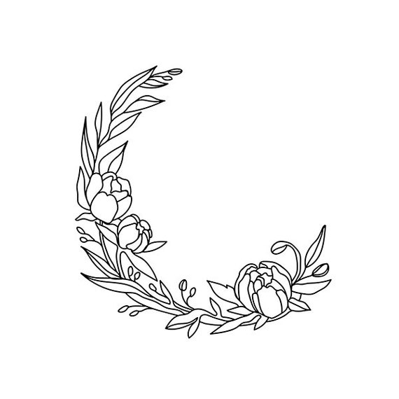Download Floral Circle Frame Svg Floral Wreath Svg Magnolia Wreath Etsy
