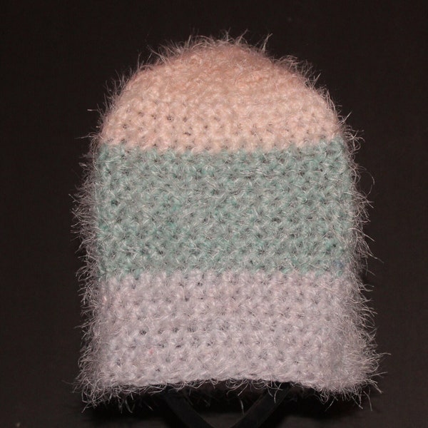 Crochet Hat/Fuzzy/Soft/Beenie/Toboggan