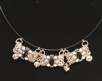 Silver & Onyx Necklace