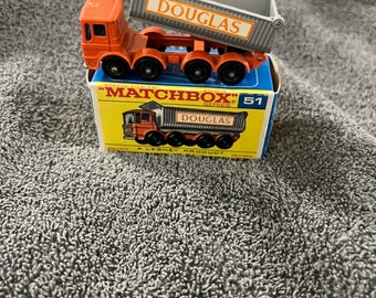Vintage Matchbox #51 8 Wheel Tipper in Original Box - Etsy