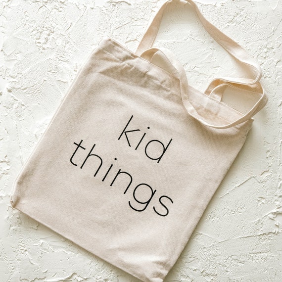 kids canvas tote bag