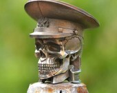 Russian Soldiers Skull Guard Bead Knife Lanyard Bead Paracord Bead Pendant Best Gift Bronze Bracelet Keychain Trinket Unique Rare Amulet