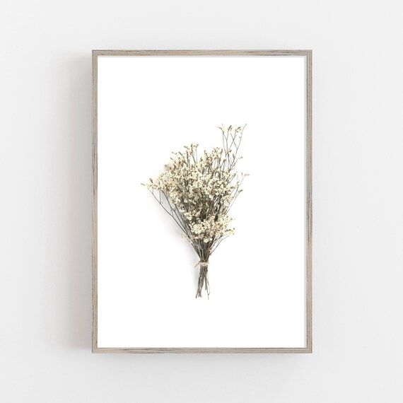 Dried Flowers Art Art Prints Minimalist Wall Art Farmhouse Print Wild Flower Print Minimalist Print Minimalist Art Flowers Prints
