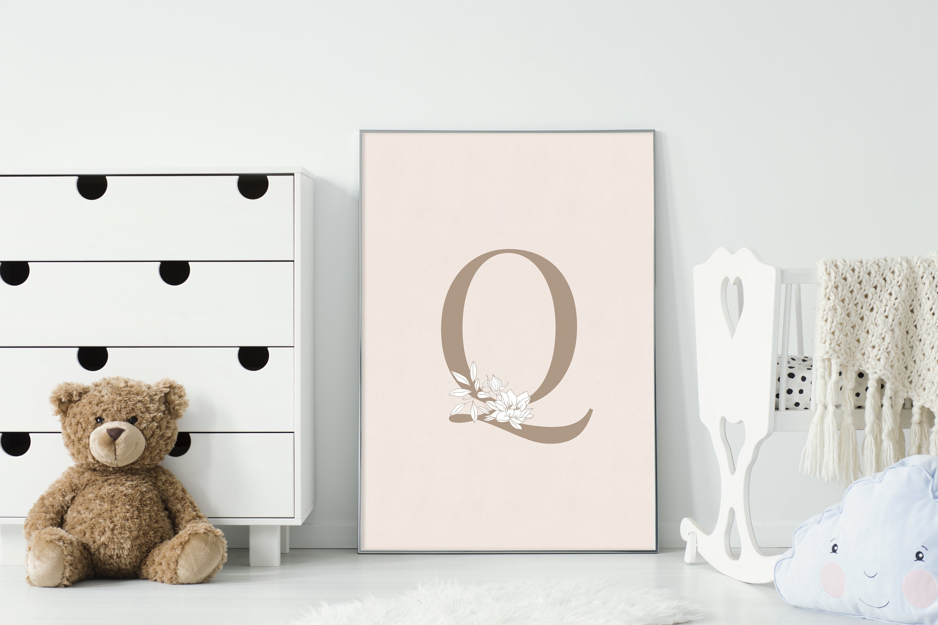 Letter Q Print Letter Q Poster Letter Q Wall Art Letter Q Etsy