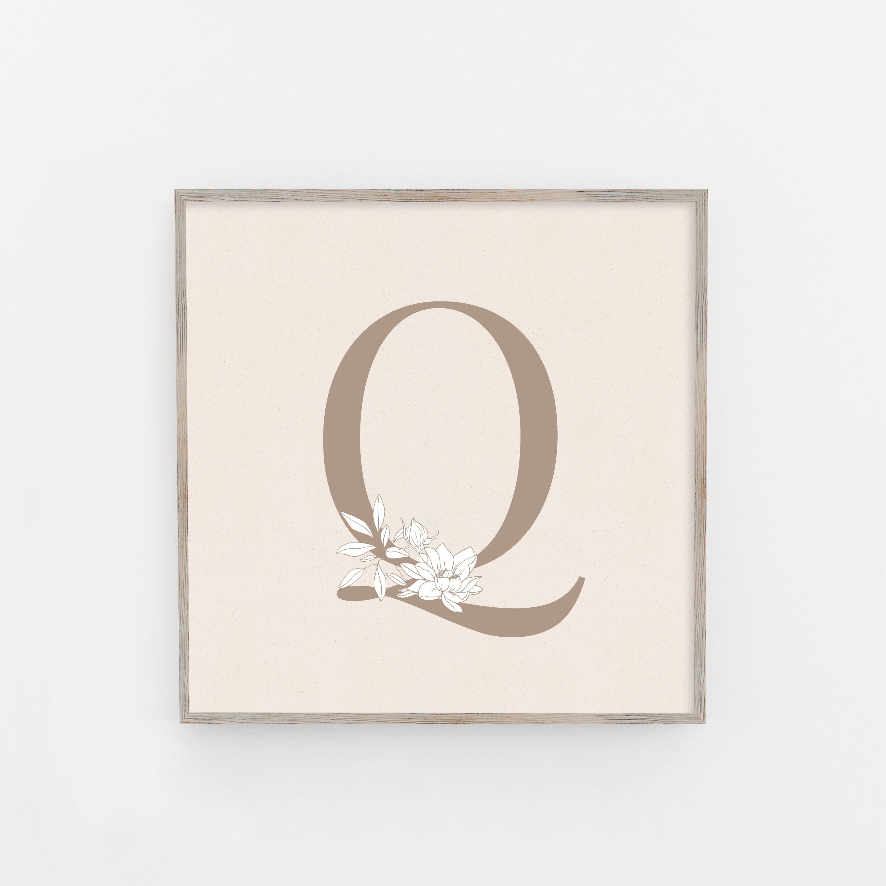 Letter Q Print Letter Q Poster Letter Q Wall Art Letter Q Etsy