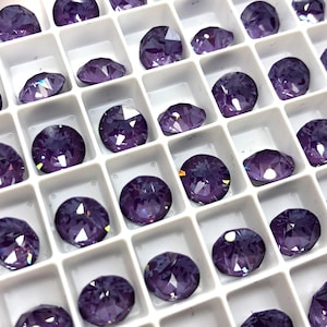 6pc SS39 Crystal Purple Ignite EHA Brilliance Chatons / Article # 1088 / Austrian Crystal ;-) Chatons for Making Jewelry / Discounts Avail