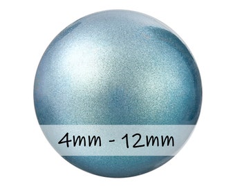 PEARLESCENT BLUE Preciosa Crystal Pearls | Alternative to Swarovski | Maxima Nacre Pearls | Pearls for Stringing | Knotting | Jewelry Making
