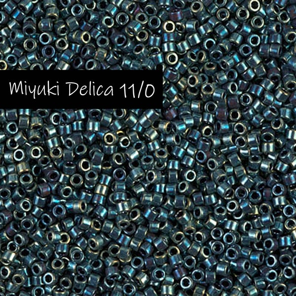 9gr. Miyuki Delica Beads #DB1006 / Size 11/0 Cylinder Beads / Seed Beads for Bead Weaving & Jewelry Making / #1006 Sz. 11 Delicas