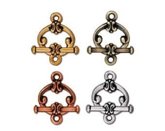 1 set TierraCast "CLASSIC" Toggle Sets / 4 colors to choose from! / Clasps for Jewelry Making