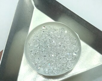 144 piezas de biconos de cristal Preciosa de 3 mm / Artículo n.° 5328 / Cuentas de cristal para la fabricación de joyas y tejido de cuentas / 1 gruesa