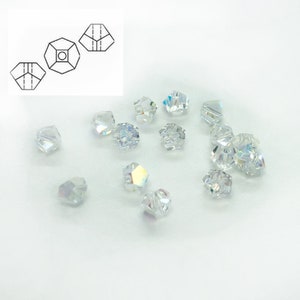 15pc 4.5mm Crystal AB Simplicity Crystal Beads  / Article #5310 / Swarovski Crystal Beads for Making Jewelry / Discounts Available!