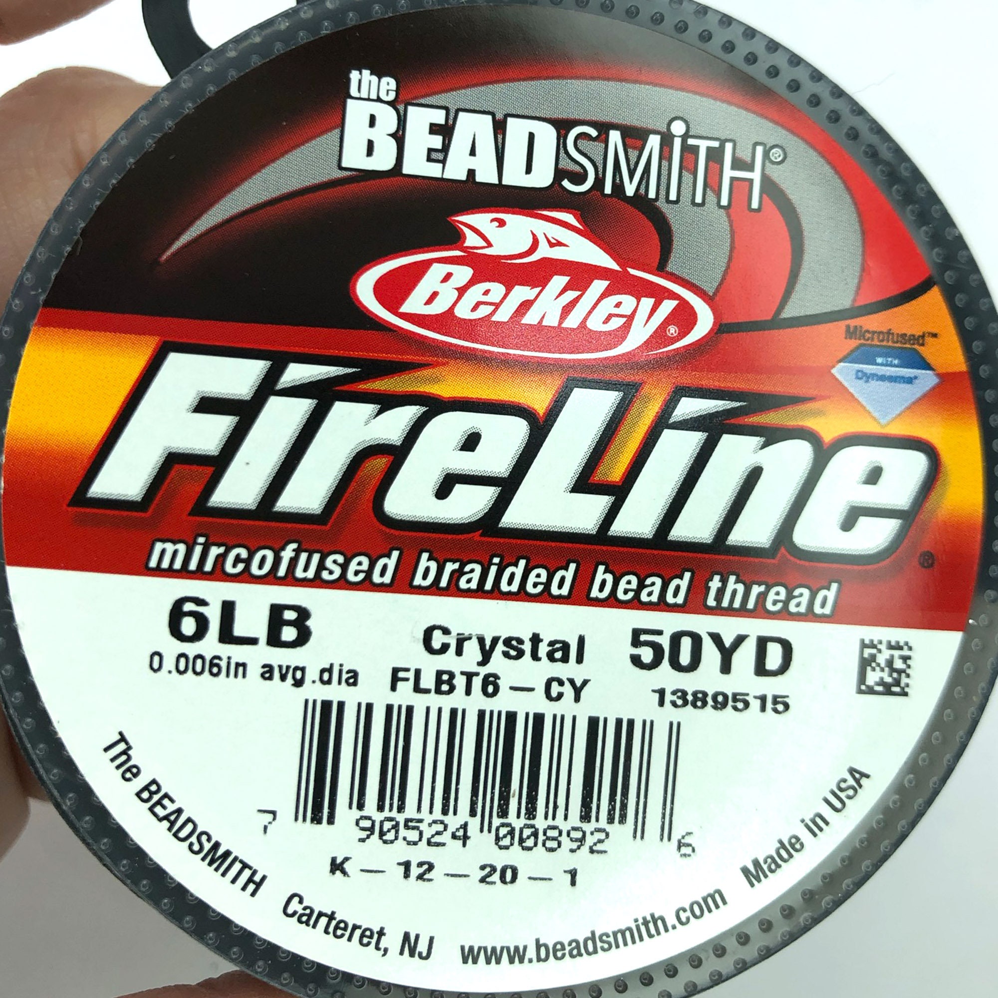 Fireline White 6lb. 50 Yard Spool Beading Thread 