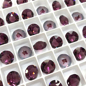 6pc SS39 Amethyst Ignite EHA Brilliance Chatons / Article # 1088 / Austrian Crystal ;-) Chatons for Making Jewelry / Discounts Available!