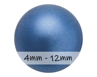 BLUE Preciosa Crystal Pearls | Alternative to Swarovski | Maxima Nacre Pearls | Pearls for Stringing | Knotting | Jewelry Making