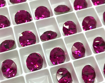6pc SS39 Fuchsia EHA Brilliance Chatons / Article # 1088 / Austrian Crystal ;-) Chatons for Making Jewelry / Discounts Available