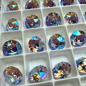 6pc SS39 Violet Shimmer Brilliance Chatons / Article # 1088 / Austrian Crystal ;-) Chatons for Making Jewelry