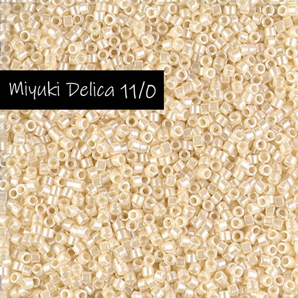 9gr. Miyuki Delica Beads #DB1900 / Size 11/0 Cylinder Beads / Seed Beads for Bead Weaving & Jewelry Making / #1900 Sz. 11 Delicas