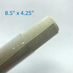 Ultrasuede &quot;Bone&quot; / 8.5&quot; x 4.25&quot; size / Bead Embroidery / Beading Surface