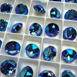 6pc SS39 Sapphire Shimmer Brilliance Chatons / Article # 1088 / Austrian Crystal ;-) Chatons for Making Jewelry