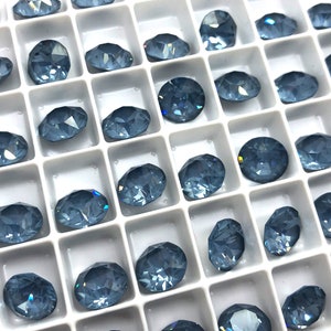 6pc SS39 Crystal Denim Ignite Brilliance Chatons / Article # 1088 / Austrian Crystal ;-) Chatons for Making Jewelry