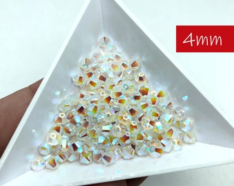 サンドオパール スワロフスキー バイコーン ビーズ、4/5 mm
