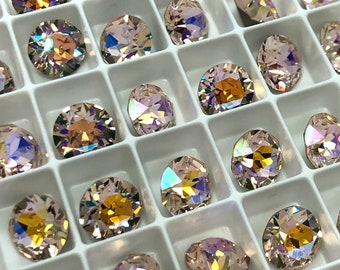 6pc SS39 Silk AB EHA Brilliance Chatons / Article # 1088 / Austrian Crystal ;-) Chatons for Making Jewelry / Discounts Available!
